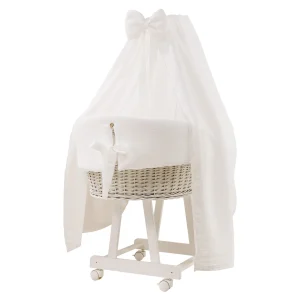 Culla Miss completa con velo, riduttore e materassino - Latte