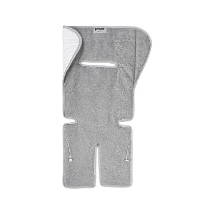 Copriseduta Fresh spugna di cotone e nido d'ape 5 punti per passeggino - Grigio