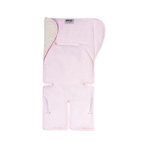 Copriseduta Fresh spugna di cotone e nido d'ape 5 punti per passeggino - Rosa