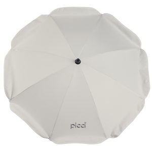 Ombrellino per passeggino doppio snodo tinta unita - Panna