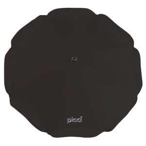 Ombrellino per passeggino doppio snodo tinta unita - Nero