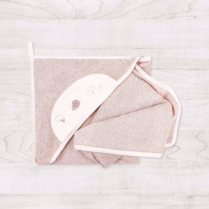 Telo bagno ricamato Fiori