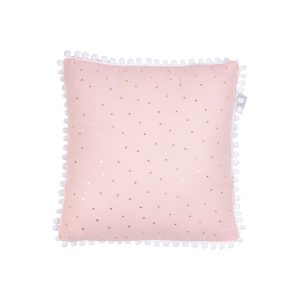 Cuscino quadrato con palline - Rosa