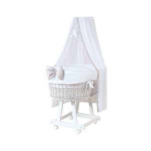 Culla con velo Miss Nenè completa con piumetto - Tortora