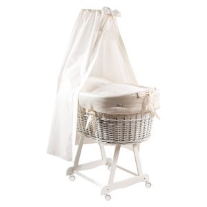 Culla con velo Miss completa con piumetto - Panna