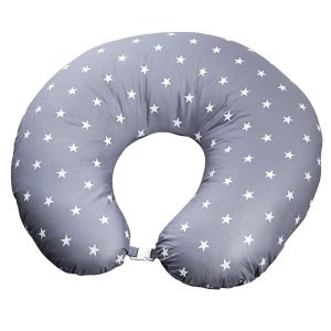 Cuscinone allattamento stelle - Grigio