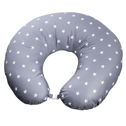 Cuscinone allattamento stelle - Grigio