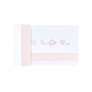 Set lenzuolino letto 3 pezzi Lila - Rosa