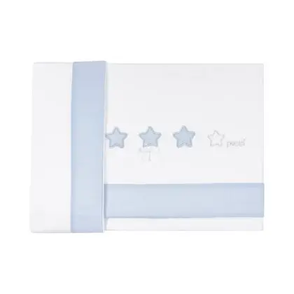 Set lenzuolino 2 pezzi Dream per letto ovale Rondò - Cielo