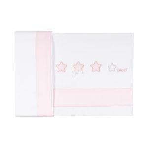 Set lenzuolino 3 pezzi Microletto Dream - Rosa