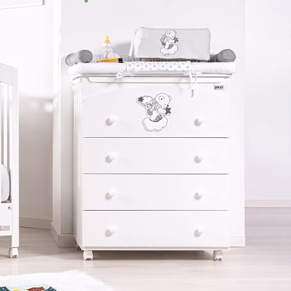 Cassettiera 3 cassetti bianca Mambo