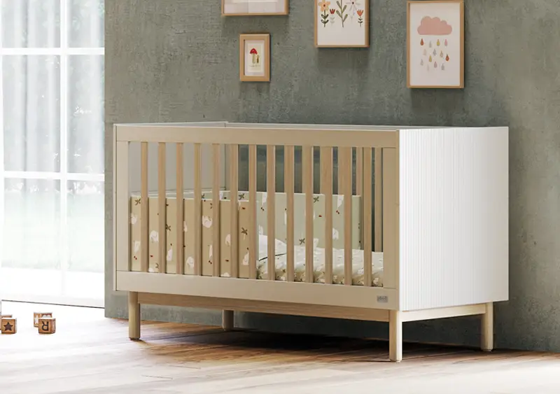 Letto champagne Demì trasformabile in Toddler
